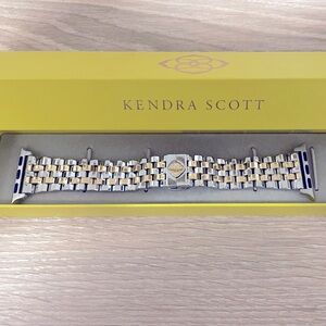 KENDRA SCOTT: Alex 5 Link Watch Band in Two Tone Stainless Steel